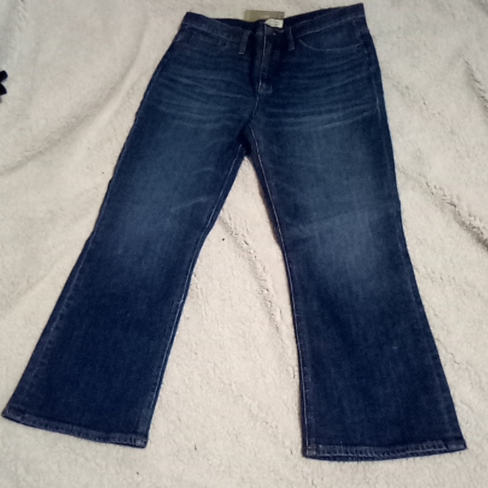 J . Crew Billie demi-boot crop jean in Parkgate wash